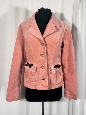 Vintage Towne Collection Pink Corduroy Jacket